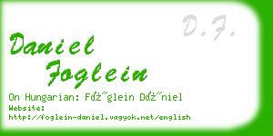 daniel foglein business card